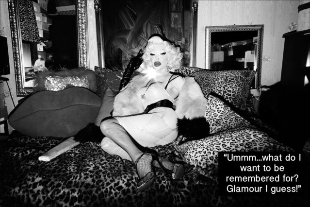 Performer Amanda Lepore photographed in her home in New York City by Alexander Thompson for Ponyboy magazine.