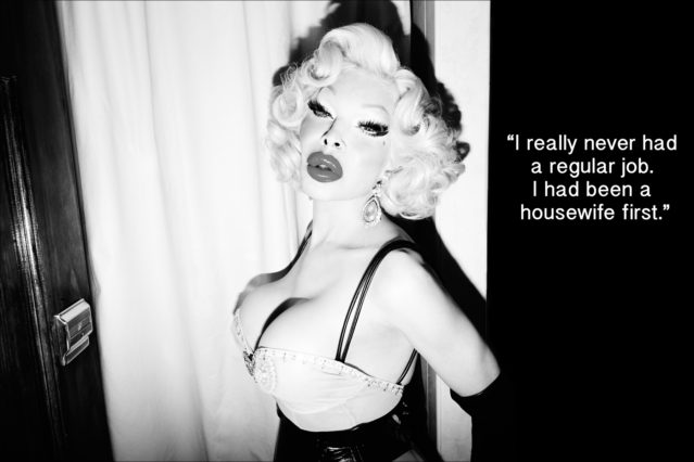 Entertainer Amanda Lepore, photographed at her home in New York City for Ponyboy magazine by Alexander Thompson.
