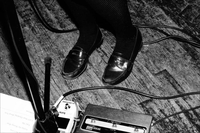 Bass Weejuns photographed on musician Ashley Anderson Morey at Berlin in New York City. Photography by Alexander Thompson for Ponyboy magazine.