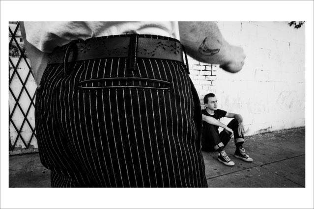 Detail shot of trousers by menswear line Thee Teen-Aged. Photography by Connor Wyse. Ponyboy magazine.