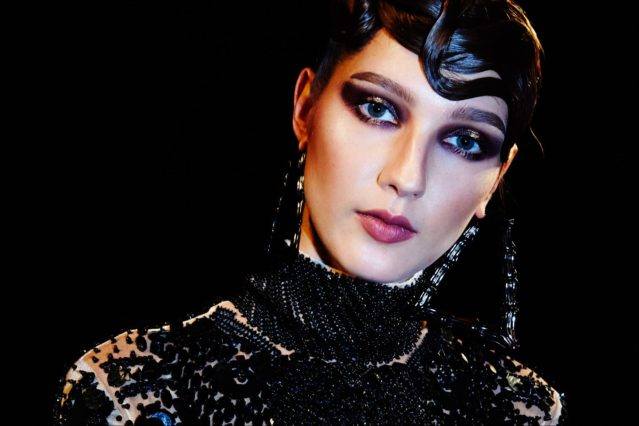 Model Ana Gilca photographed in first looks, backstage at The Blonds Fall 2017 collection. Photography by Alexander Thompson for Ponyboy magazine.