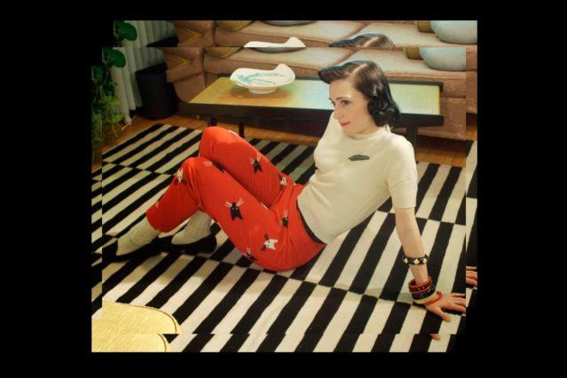 Ms. Moira Roe photographed in vintage clothing at her home in Toronto. Ponyboy magazine.