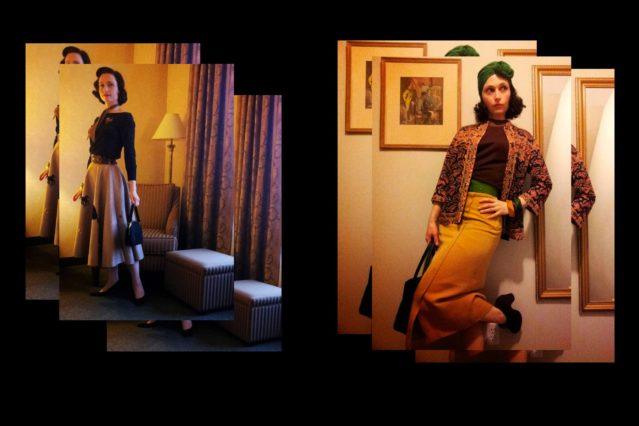 Ms. Moria Roe wears collectable vintage 40s clothing. Ponyboy magazine.