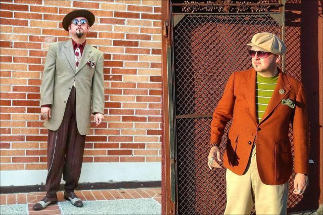 Portraits of Barrio Dandy, vintage menswear stylist and showroom owner J.C. De Luna. Ponyboy magazine.