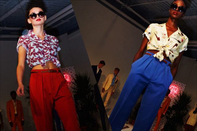 Womenswear looks by designer David Hart for Spring 2018, shown during New York Fashion Week Men. Photographed by Alexander Thompson for Ponyboy magazine.