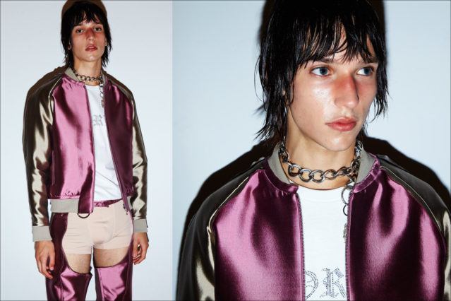 Model Eliseu photographed in Private Policy, for Spring/Summer 2018. Photography by Alexander Thompson for Ponyboy magazine.