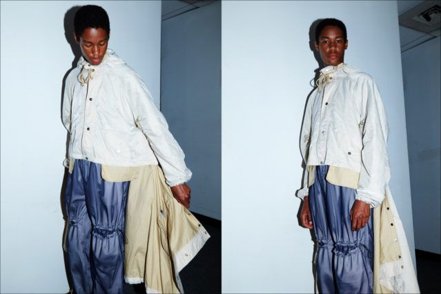 Backstage, Feng Chen Wang collection. Spring/Summer 2018. Photography by Alexander Thompson for Ponyboy magazine.