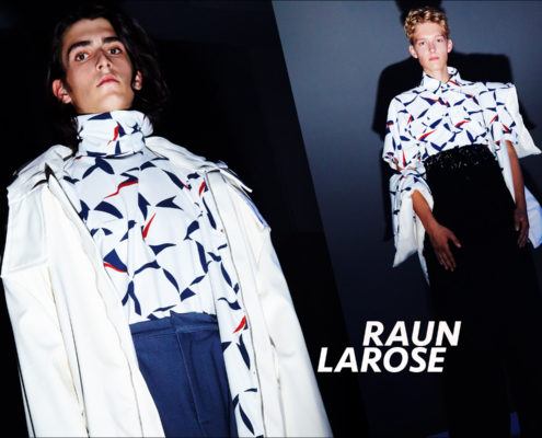 The Raun LaRose menswear presentation shown during New York Fashion Week Men, for Spring/Summer 2018. Photography by Alexander Thompson for Ponyboy magazine.