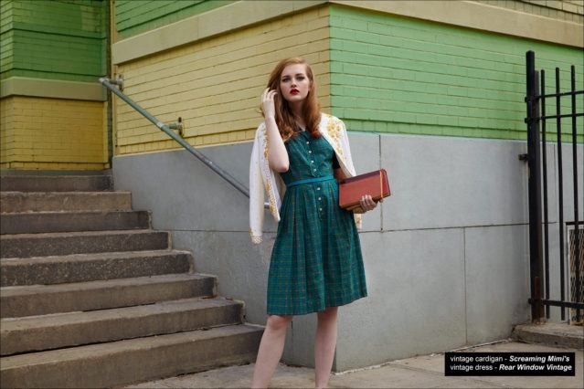 "Girls School", vintage womenswear editorial with model Briggs Rudder, from Wilhelmina Models NY. Photographed by Alexander Thompson, with styling by Xina Giatas. Ponyboy magazine.