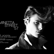 Male model Casey Jackson stars in Ponyboy magazine menswear editorial "MInetta Street '57". Photography by Alexander Thompson, with menswear grooming by Walton Nunez.