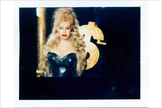 A polaroid of Dianne Brill in the 80s. Ponyboy magazine.