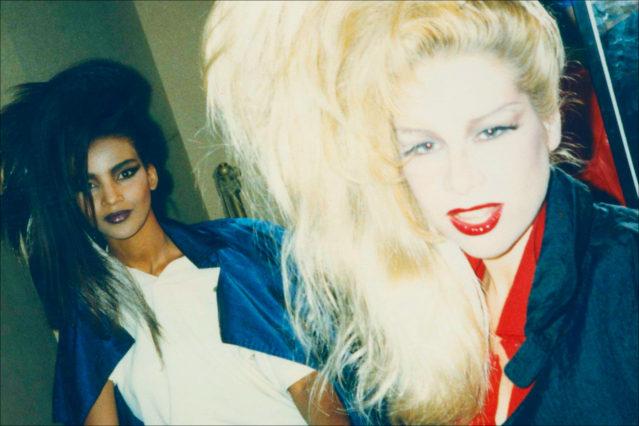 Dianne Brill photographed backstage at Thierry Mugler. Ponyboy magazine.