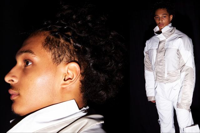 Model looks backstage at Luar for Fall 2018. Photography by Alexander Thompson for Ponyboy magazine.