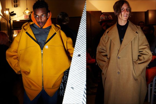 Oversized menswear at N. Hoolywood for Fall 2018. Photography by Alexander Thompson for Ponyboy magazine.