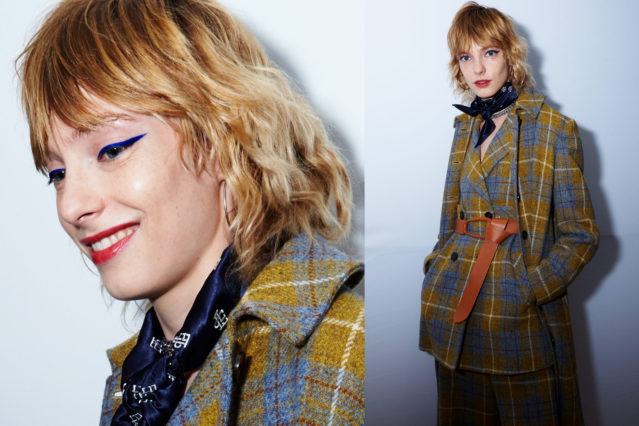 Model Zlata Semenko photographed backstage at Calvin Luo for Fall 2018. Photography by Alexander Thompson for Ponyboy magazine.