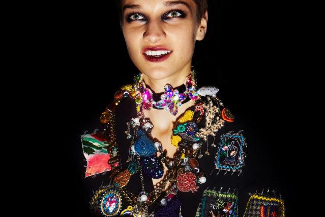 Sija photographed backstage at Libertine Fall 2018 by Alexander Thompson for Ponyboy magazine.
