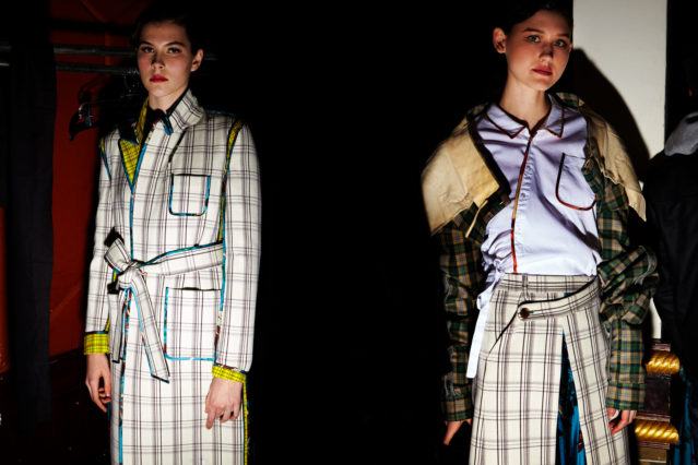 Models wear the latest looks for Snow Xue Gao Fall/Winter 2018 collection. Photographed by Alexander Thompson for Ponyboy magazine.