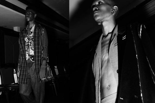 Models walk backstage at Snow Xue Gao Fall/Winter 2018. Photographed by Alexander Thompson for Ponyboy magazine.