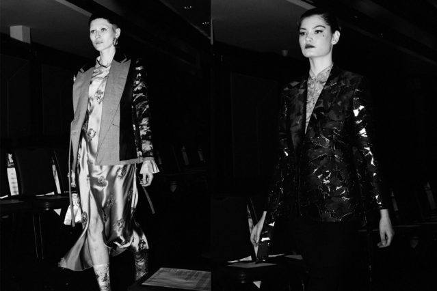 Models walk pre-show for Snow Xue Gao F/W18 collection during New York Fashion Week. Photographed for Ponyboy magazine by Alexander Thompson.