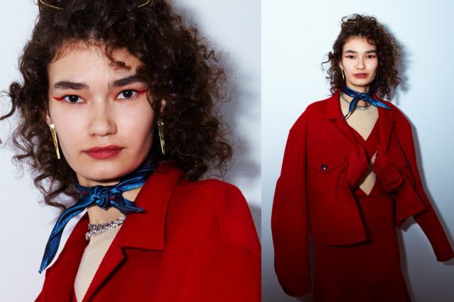 Model Sveta Black photographed by Alexander Thompson for Ponyboy magazine for Calvin Luo Fall 2018.