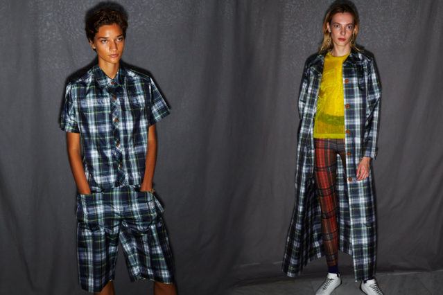 Plaid looks from the Linder Spring/Summer 2019 collection, photographed by Alexander Thompson for Ponyboy magazine.