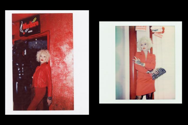 Polaroids of musician Neon Music photographed for Ponyboy magazine New York by Alexander Thompson.