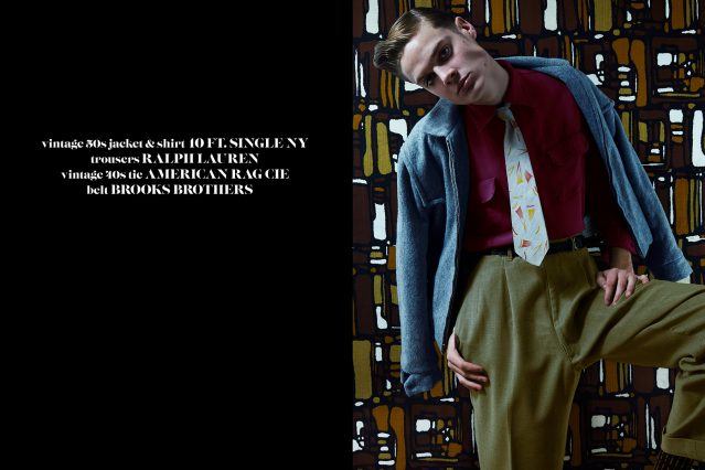 Jake Lauria from State Model Management for Ponyboy magazine 50s editorial. Photography by Alexander Thompson.