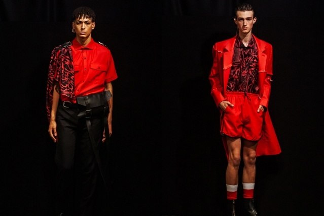 Male models on the runway at Tokyo James menswear collection shown during London Fashion Week Men for Spring/Summer 2020. Ponyboy magazine.