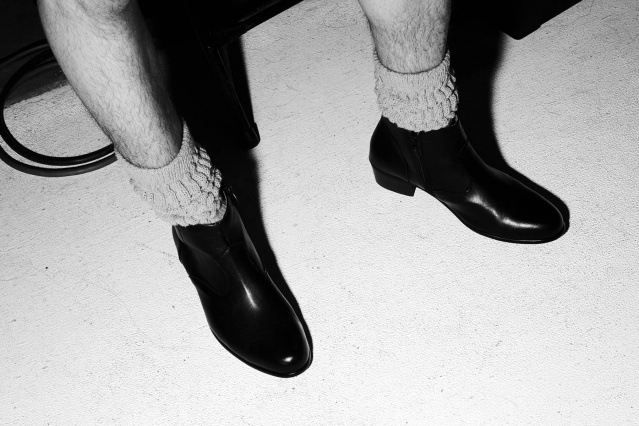 Ankle boots snapped backstage at the Willy Chavarria S/S 2020 collection in New York. Photography by Alexander Thompson for Ponyboy magazine.