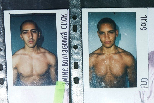 Polaroids of models from the Willy Chavarria Spring/Summer 2020 menswear show. Ponyboy magazine.