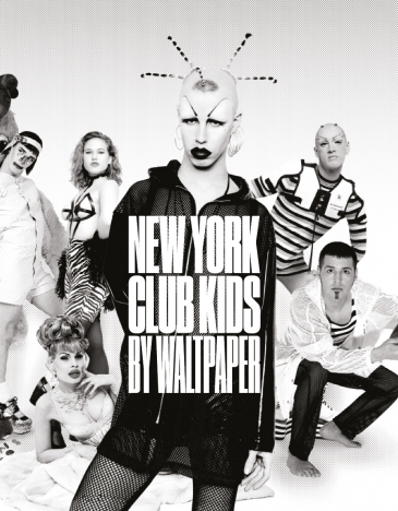 Book cover for New York Club Kids by Waltpaper. Photography by Michael Fazakerly. Courtesy of New York Club Kids by Waltpaper. Ponboy magazine.