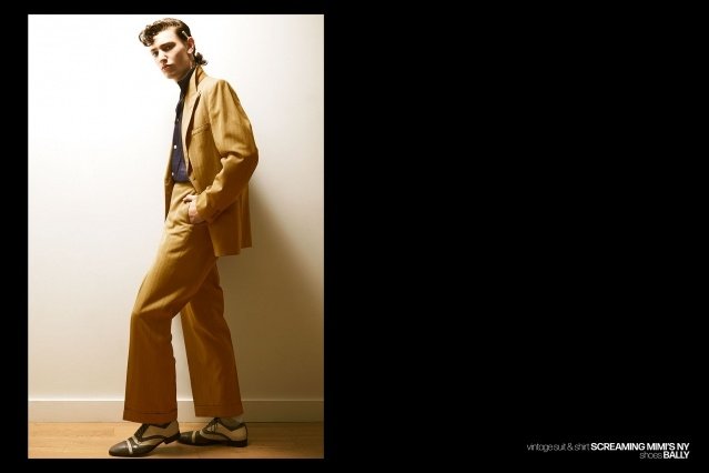 Male model Bart-Jan Mulder photographed for Ponyboy magazine. Photography by Alexander Thompson.