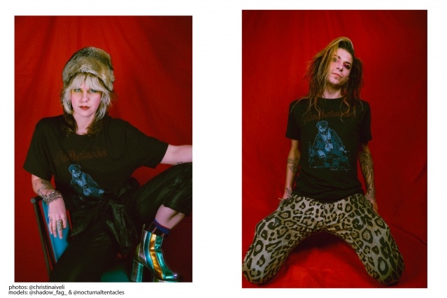 Models Caroline Anderson & Lael Fremaux Seltzer photographed by Christina Iveli for Rock Roll Repeat.