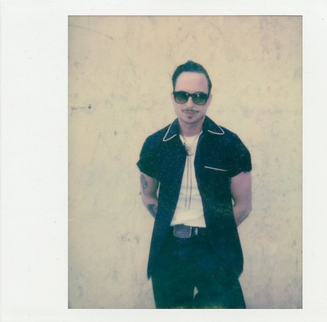 Polaroid of musician Spencer Alexander by Alexander Thompson for Ponyboy magazine.