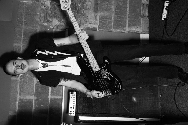 WYLDLIFE bassist Spencer Alexander photographed by Alexander Thompson for Ponyboy magazine.