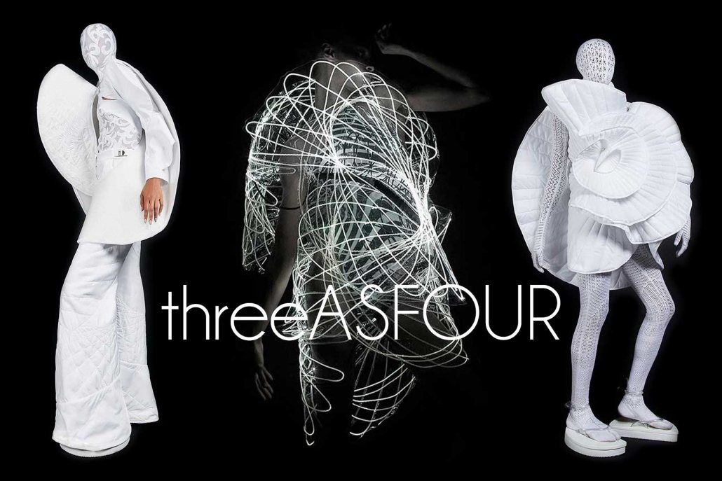 The Vesica Piscis S/S 2021 collection from threeASFOUR. Ponyboy magazine.