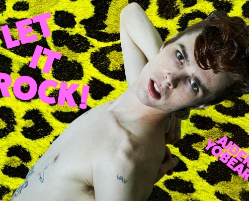 Let It Rock! Musician/model Aiden Yobear photographed in NYC for Ponyboy magazine by Alexander Thompson.