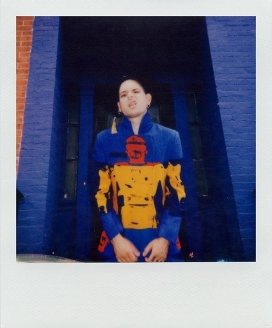 Lord Warg in vintage Stephen Sprouse X Warhol for Ponyboy. Polaroid by Alexander Thompson.