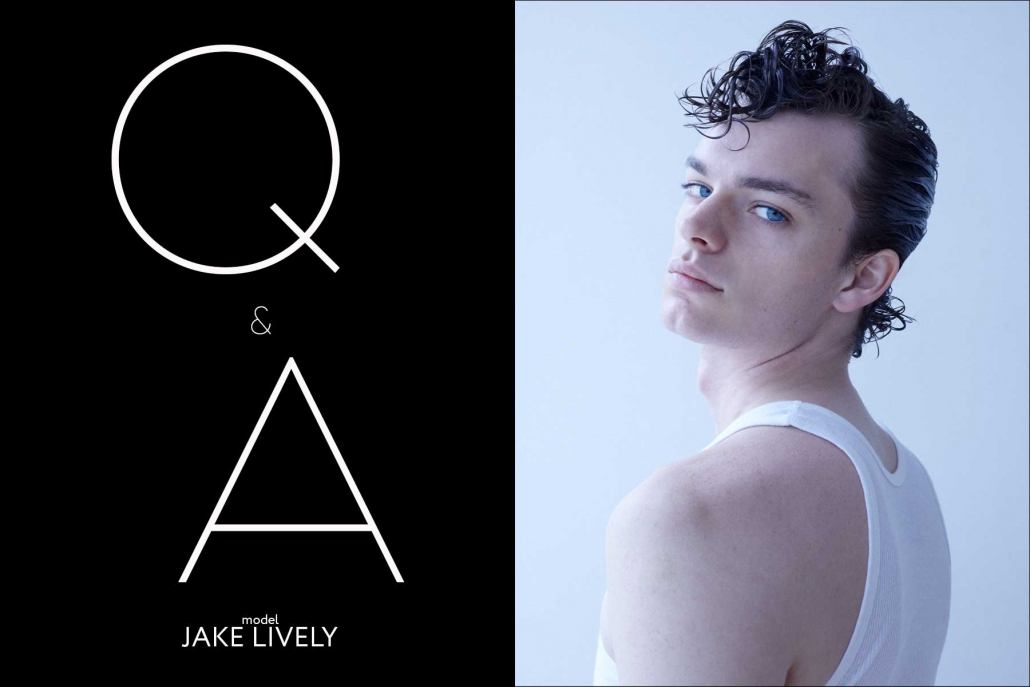 Model Jake Lively from Stage Management New York. Photographed for Ponyboy by Alexander Thompson.