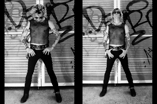 Chuck Bones of the Trash Bags photographed in New York City by Alexander Thompson for Ponyboy. Spread #2.
