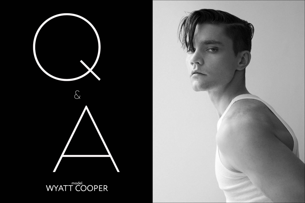 Wyatt Cooper from Crawford Models for Ponyboy magazine. Photography by Alexander Thompson.
