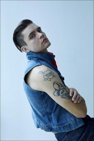 Model Wyatt Cooper from Crawford Models for Ponyboy magazine NY. Photography by Alexander Thompson.