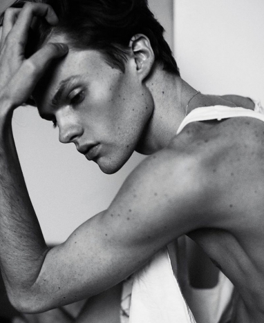 Model Daniel Walters photographed by Hadar Pitchon.