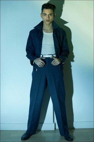 Male model Justin Valsechi for Ponyboy. Photography & styling by Alexander Thompson. Look #2.