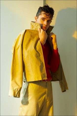 Male model Edward Bayer for Ponyboy. Photography & styling by Alexander Thompson. Look#3.