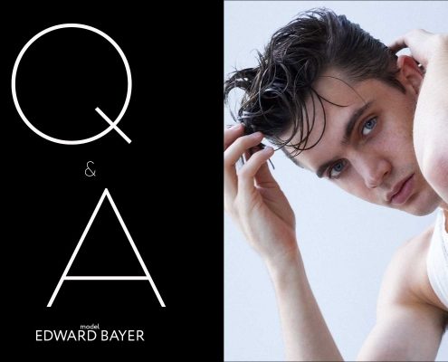 Male model Edward Bayer for Ponyboy. Photography & styling by Alexander Thompson.