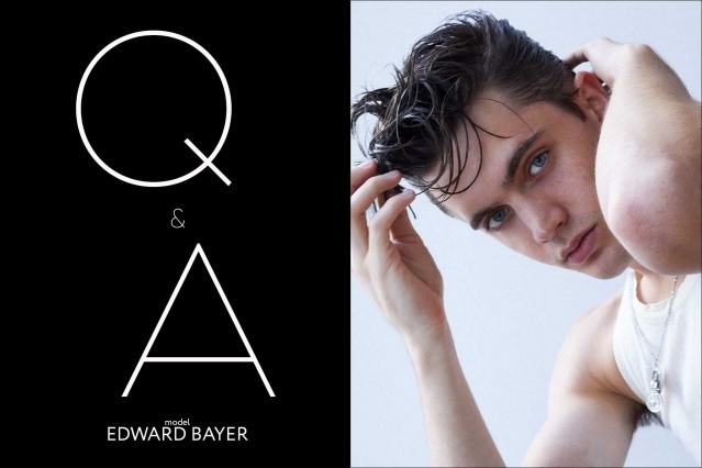 Male model Edward Bayer for Ponyboy. Photography & styling by Alexander Thompson.