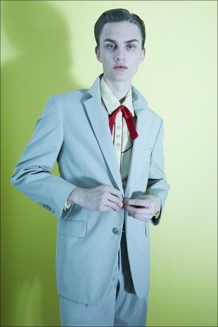 Male model Trajan Benson photographed for Ponyboy magazine by Alexander Thompson - Look 9.