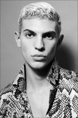 Male model Aidan Scout photographed for Ponyboy magazine by Alexander Thompson - Look 8.
