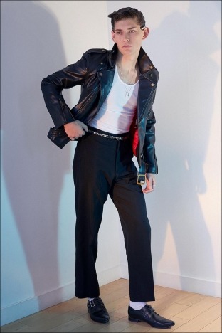 Model Oliver Intriago for Ponyboy magazine. Photography & styling by Alexander Thompson. Look 1.